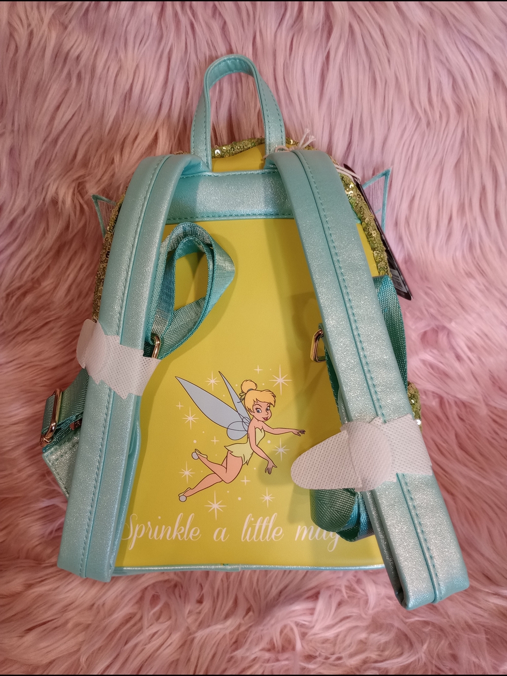 Disney Tinkerbell Sequin Backpack Loungefly - Picture 6 of 11